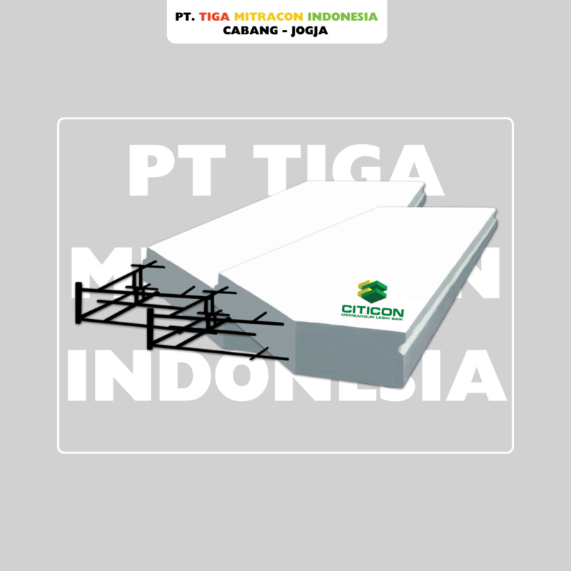Panel Lantai Citicon Terpasang untuk material lantai bangunan bertingkat – Tiga Mitra Jogja